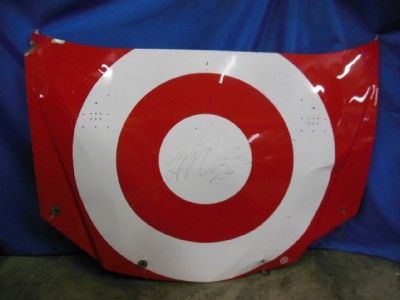 Juan Pablo Montoya Race Used 42 Target Chevy Autographed Hood