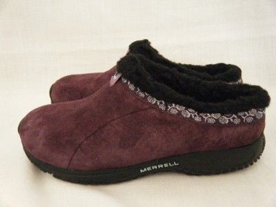 NWT Merrell Junior Girls Slip on Shoes Clogs Sheepskin Lining Size 3