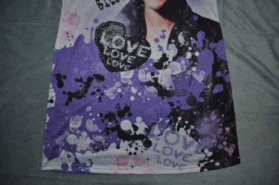 Justin Bieber Girls Nightgown Nighty Pajamas w/ LOVE Bracelet Multiple