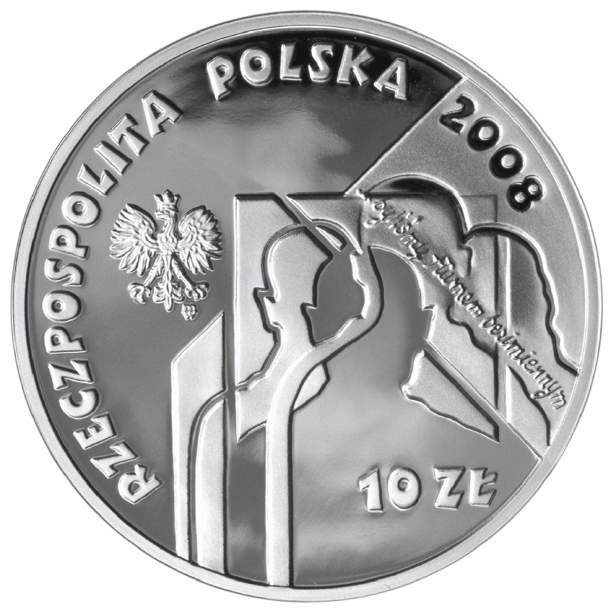 Silver Coin with Zircon AG 925 Sybiracy