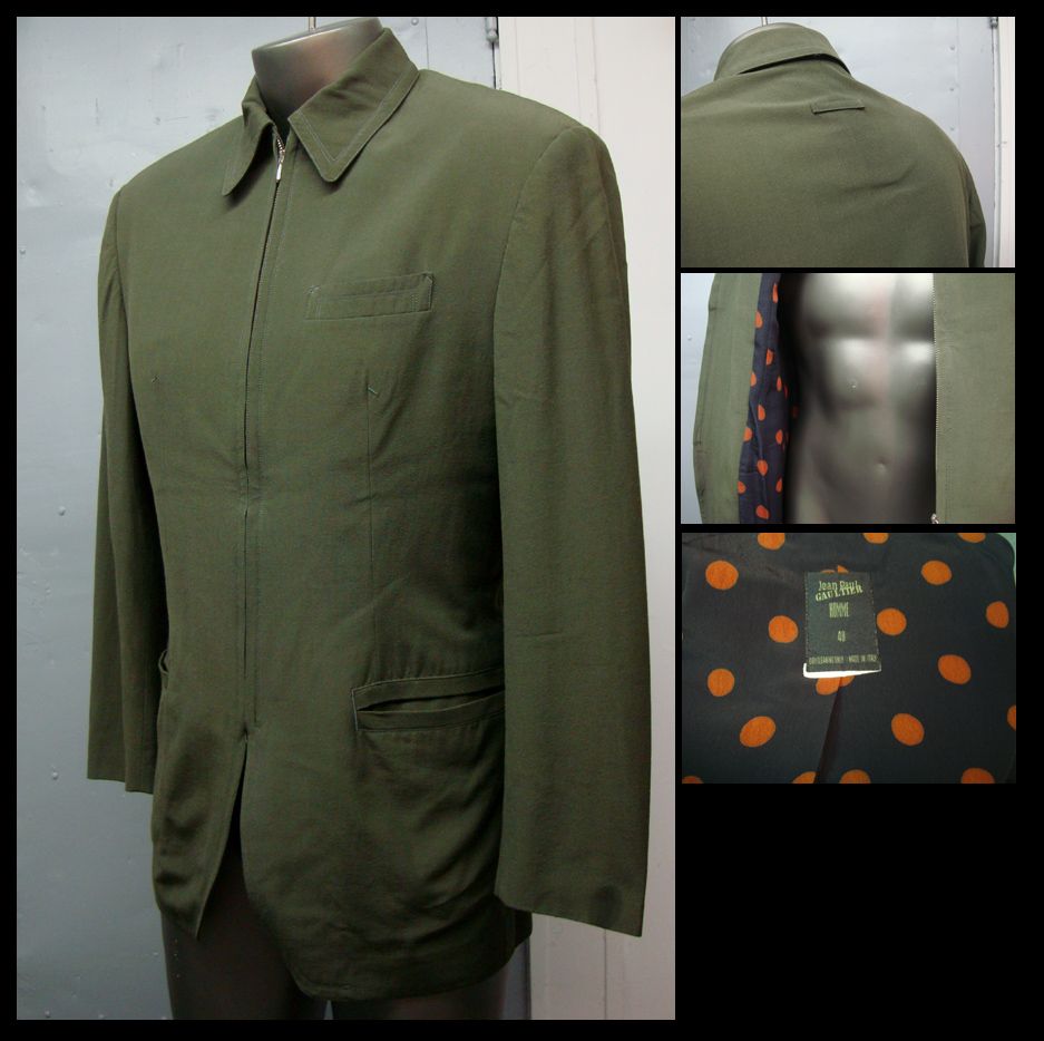 money back junior jean paul gaultier homme men size small medium size