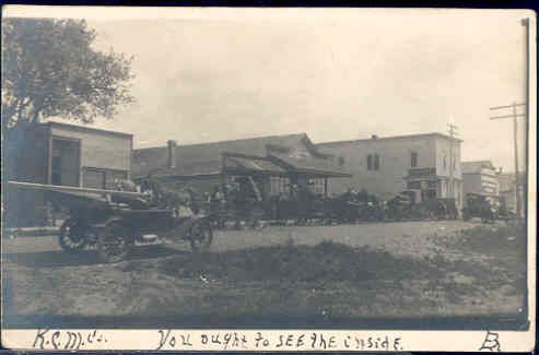 MN Kandiyohi Minnesota RPPC Street Scene Stores