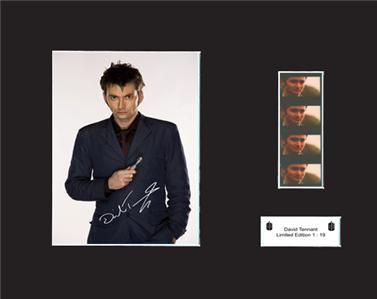 Dr Who David Tennant Signed Original 35mm Film Cell Presentation Very