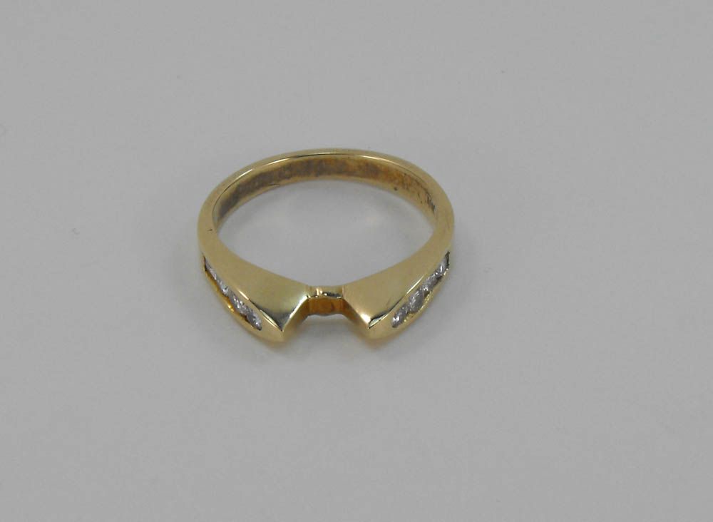 14 Karat Handmade Solid Yellow Gold 14kt Semi Mount Diamond Ring