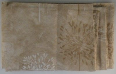 New Kathy Ireland Leeward Coast Fabric Shower Curtain Beige Neutral