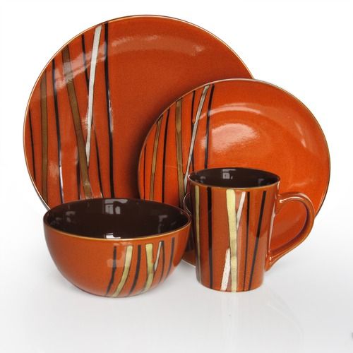 American Atelier Stix 16 Piece Dinnerware Set