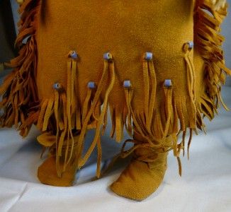 Kayas Deerskin Meet Dress with Matching Moccasins