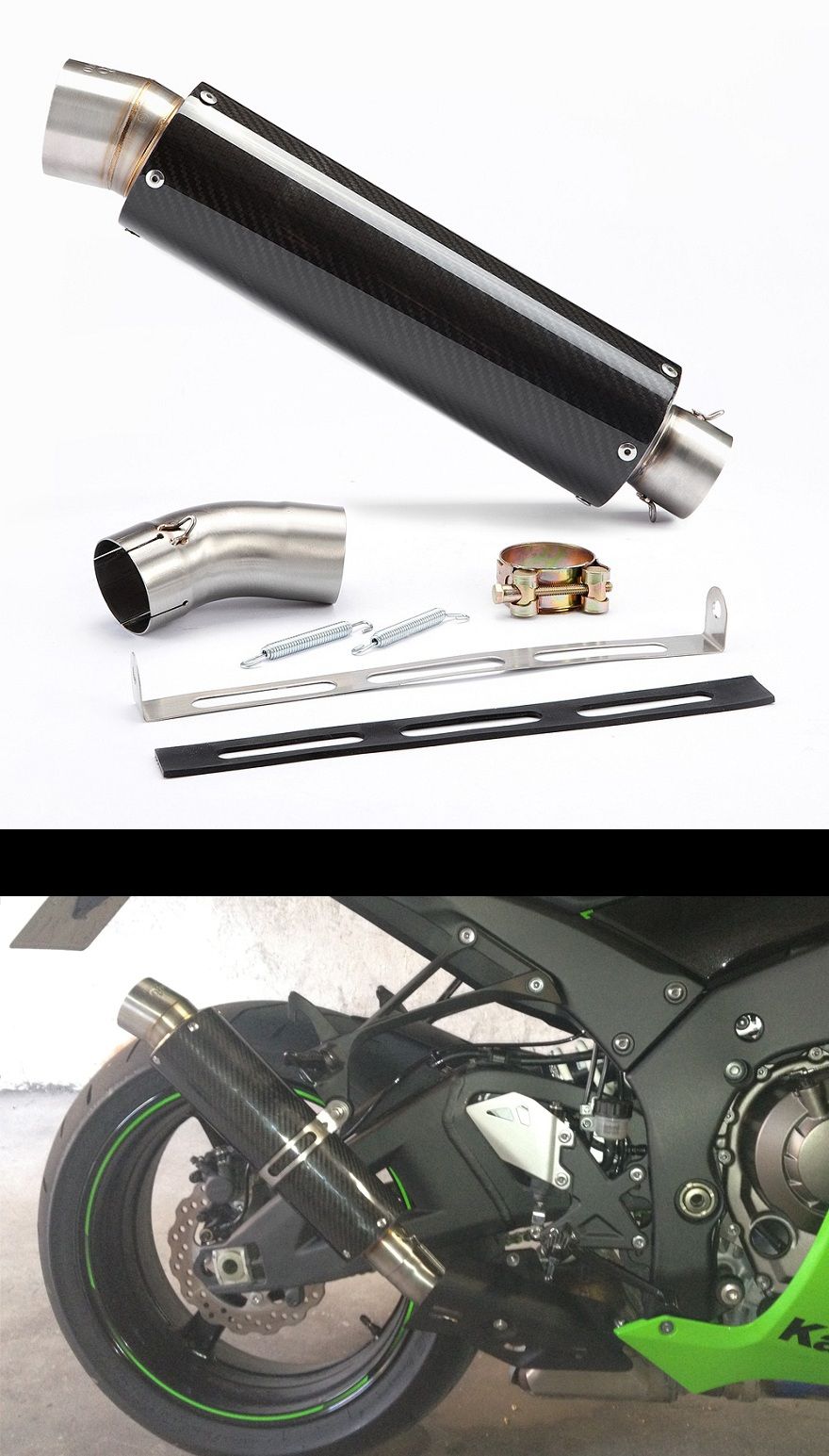 GP Carbon Exhaust Kawasaki ZX10R ZX 10R 2011 EX380