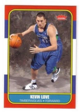 2008 Fleer Kevin Love RC 86R 167 Minnesota Timberwolves All Star