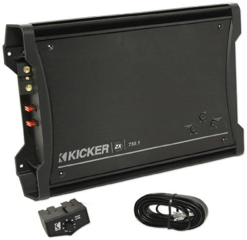 Kicker Audio Dual 12 Regular Cab Truck CVT12 Sub Box ZX750 1 Amp