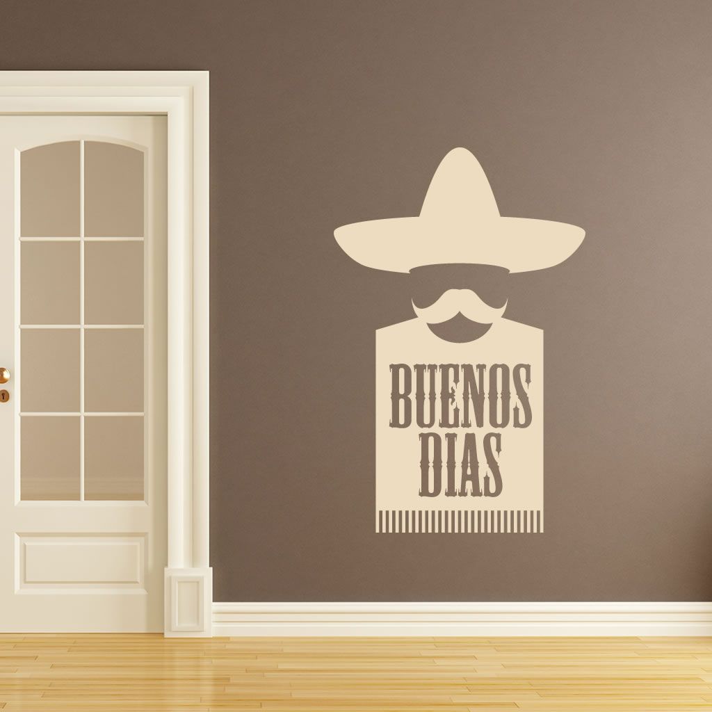 Buenos Dias Mexican Kitchen Wall Art Sticker Wall Mural Wall Decal DIY