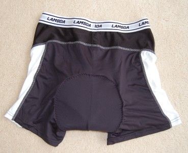 Lambda Black Cycling Knicks Padded Underpants Shorts XL Uni Sex Mens