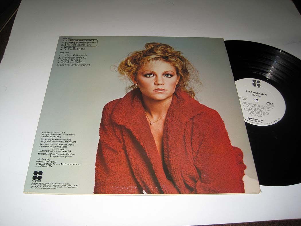 Lisa Hartman Hold on Kirshner NM Promo