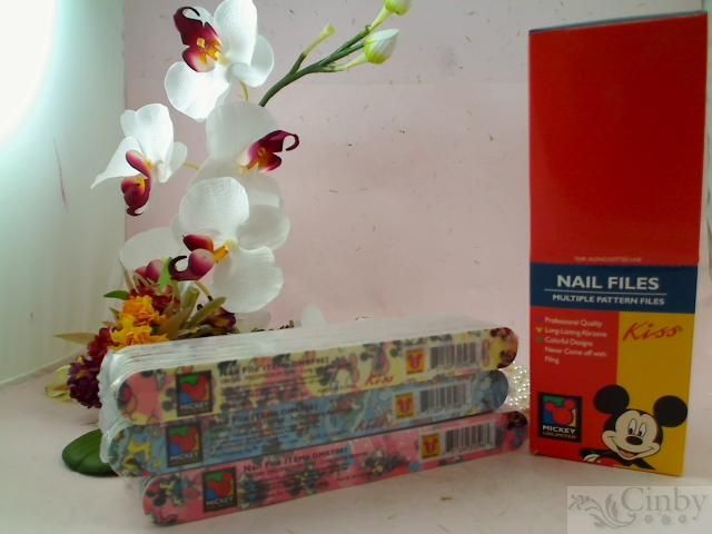 Disney Mickey Nail Files by Kiss Medium Fine QTY36