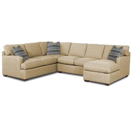 Klaussner Furniture Loomis 3 Piece Sectional