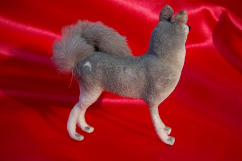 Vintage Fur Dog Klee Kai Spitz Siberian Husky Germany for Bleuette