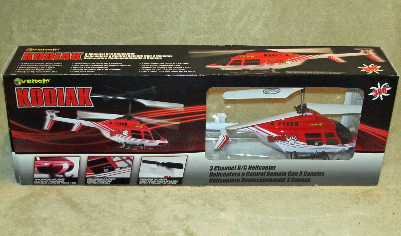 CLEARANCE Item Venom Kodiak 3 CH FM RC Helicopter