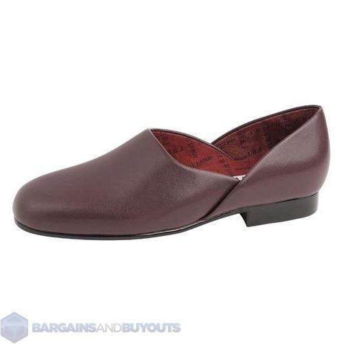 Evans Mens Radio Tyme Slip on Slippers Burgundy Mens 9 Medium