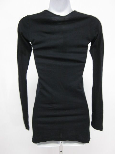 La Made Black Long Sleeve Tunic T Shirt Sz S