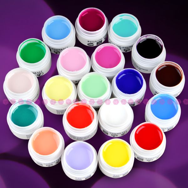 Lot Solde 20COULEUR Gel UV Milkshake Pose Ongles Faux Tip Manucure