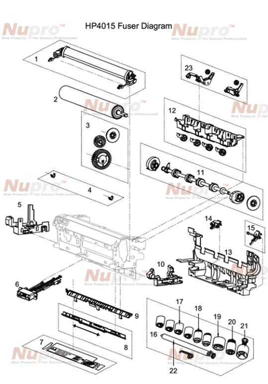 RM1 4554 New Nupro Fuser HP4015 4014 4515 110V Avail to SHIP dif