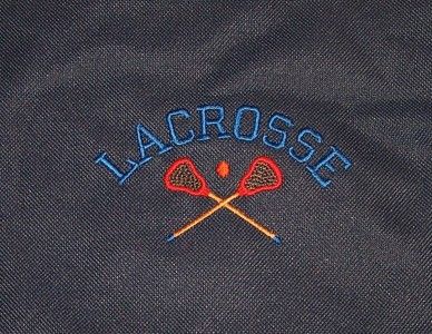 Lacrosse Sticks & Ball Monogram Embroidered Sports Star Mom Essential