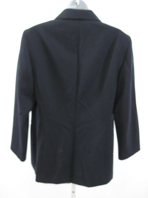 Lafayette 148 Navy Wool Blazer Jacket Sz 10