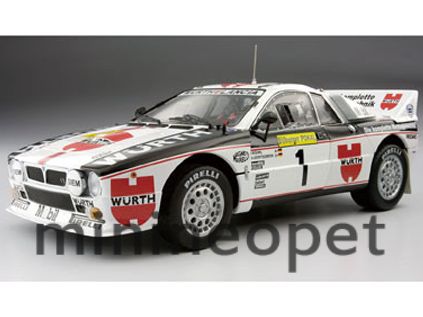 Kyosho 08302J Lancia 037 Rally Deutschland 1983 Winner 1 1 18 White