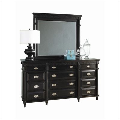 Lansford Park LNP10281   Parkridge Dresser & Mirror Set Distressed