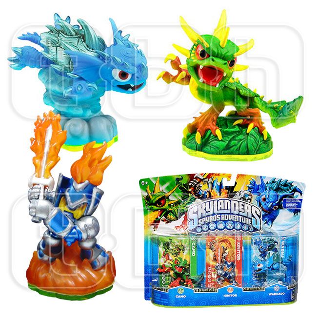 Skylanders Toy Camo Warnado Ignitor Figure Spyro’s Adventure