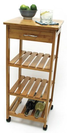 Bamboo Kitchen Trolley