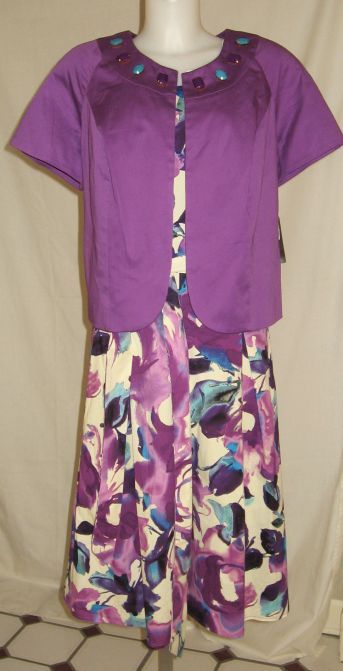 Le BOS Dana Kay 2pc Dress Jacket Plus 16W $109