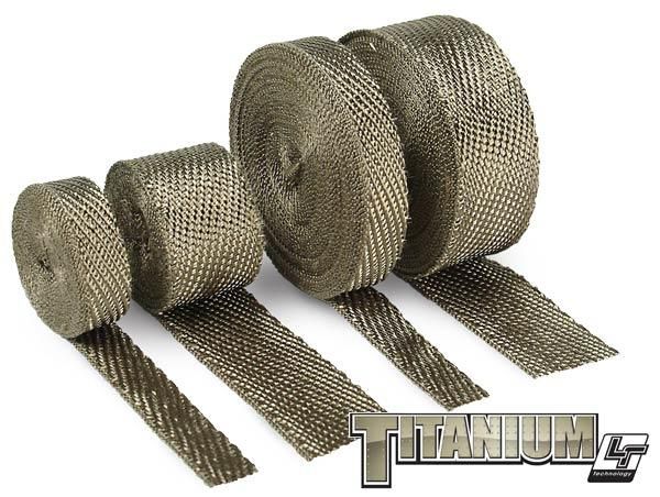 Dei 2 x 25 ft Titanium Exhaust Header Heat Wrap 010131