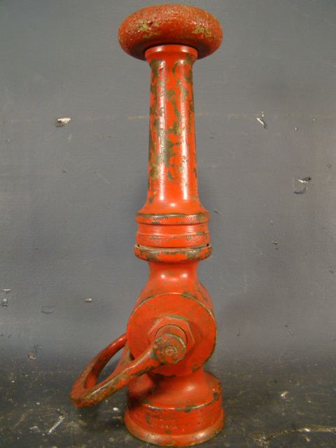 HISTORICAL Antique FIRE BOAT No. 1 Old NAUTICAL Alfco FIREMAN NOZZLE