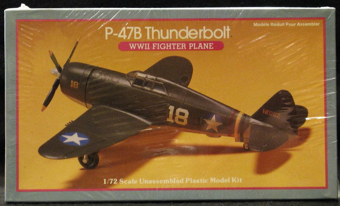 1974 Lindberg 1 72 Republic P 47D Thunderbolt Fighter NMIB