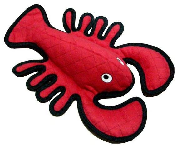 Tuffys Sea Creatures Larry Lobster Dog Toy