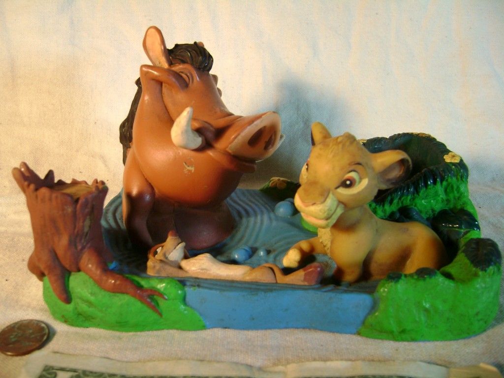 Disney Lion King Simba Timon Pumbaa Figure 1993 Tsumua International