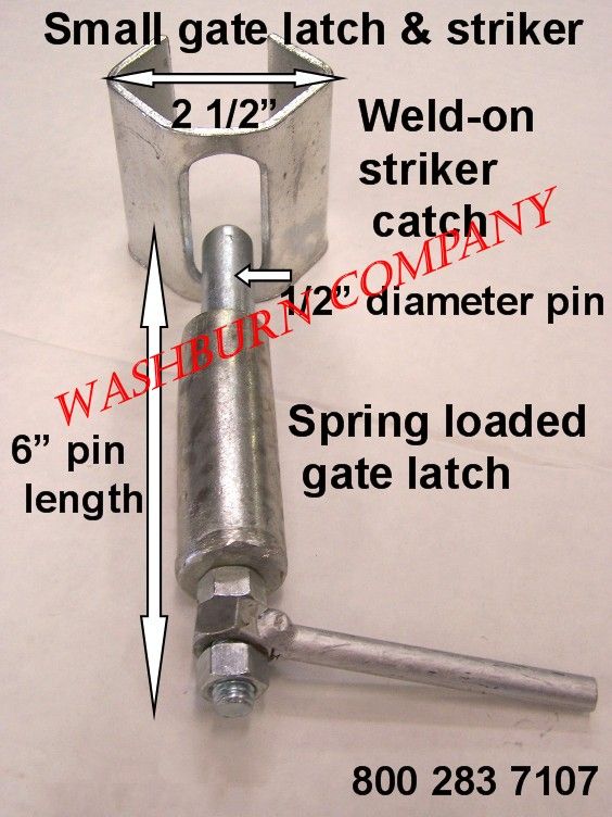 Weld in Spring Loaded Cattle Corral Gate Latch L Duty S