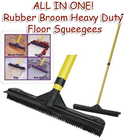 broom heavy duty floor squeegees sweeps scrubs w telescoping handle