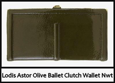 Lodis Astor Olive Long Framed Ballet Wallet