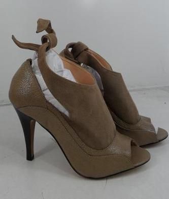 Luiza Barcelos Womens US011 Open Toe Pump Size 6 Cream $250 Value