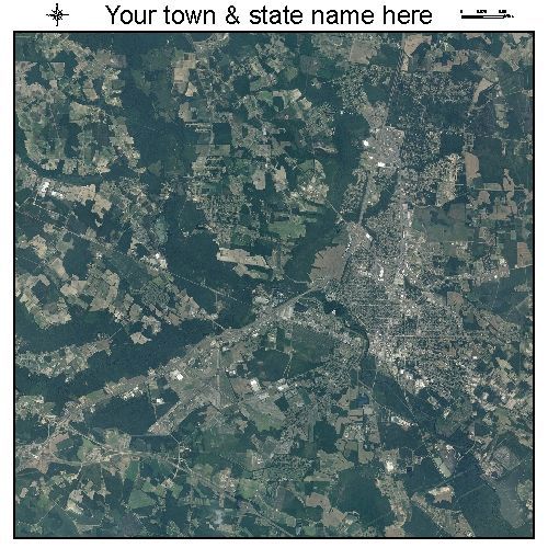 Lumberton North Carolina Aerial Photography Map Post