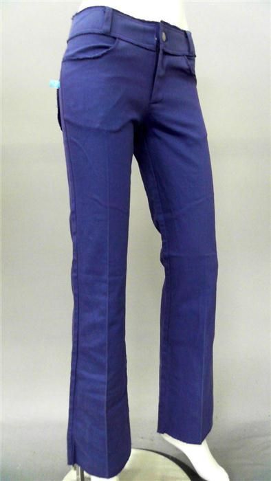 Lucy Love Junior 7 Stretch Color Denim Flare Jeans Purple Designer