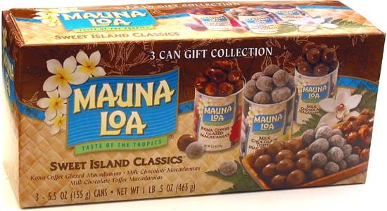 Island Classic Trio Mauna LOA Macadamia Nuts Gift Collection