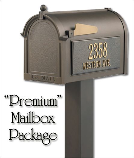 WHITEHALL PREMIUM CURB MAILBOX PACKAGE  $304.99 w/ INSTANT REBATE   $