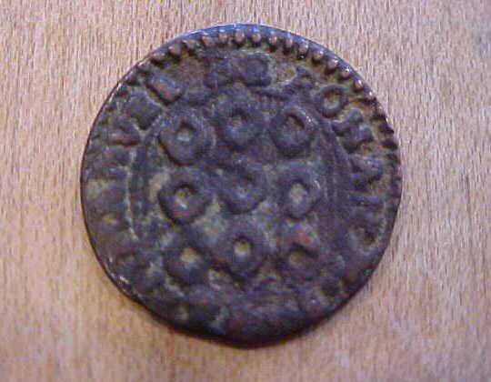 1776 Copper 1 Grano Coin Emmanvel de Rohan Knights Malta Cross Order