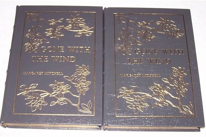 Gone with The Wind Margaret Mitchell Easton Press Leather HC 2 Volumes