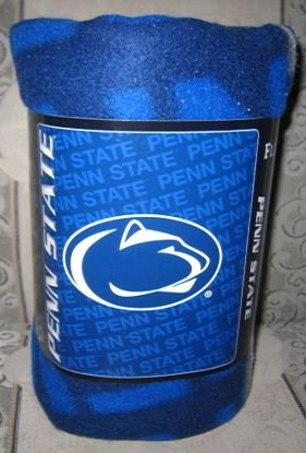 New Penn State PSU Lions Fleece Throw Blanket Football