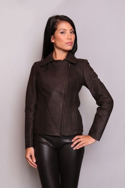 Blouson Cuir Patsy Marron Skip Five I D