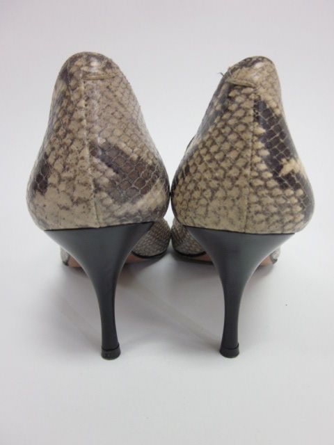 Martinez Valero Snakeskin Print Pumps Heels Sz 8M